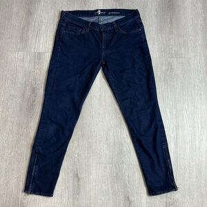 7 for all mankind • gwenevere jeans with zipper hems